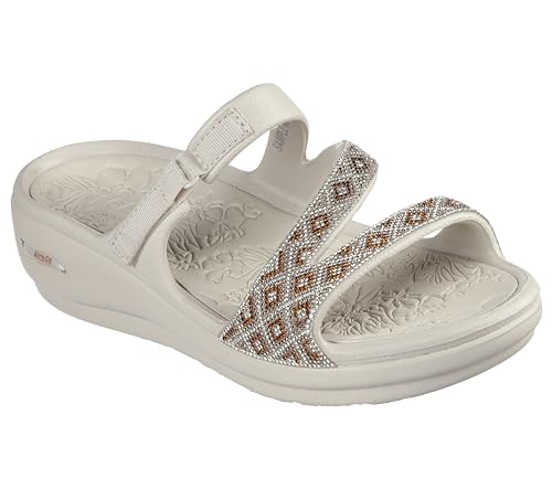 Skechers Damen Keilsandalen, Natürlich, 37 EU von Skechers