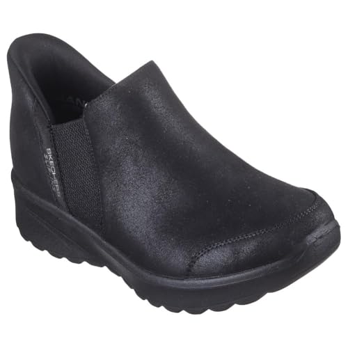 Skechers Damen Lovely Vibe-Autumn Leaves Hands Free Slip-ins Chukka-Stiefel, Schwarz, 35 EU von Skechers