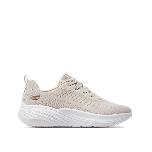 Skechers Damen Low Sneaker/Schnürschuhe BOBS Infinity Beige Textil, Größe:39½, Farbauswahl:beige von Skechers