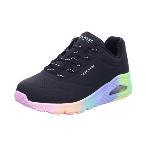 Skecher Street UNO - Rainbow Souls Damen Sneaker 155134 BKMN Black, Schuhgröße:37 EU von Skechers