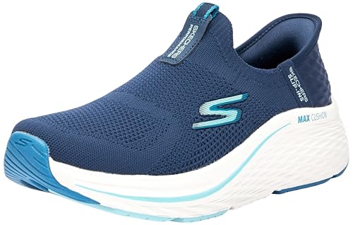 Skechers Women's Max Cushioning Elite 2.0 Hands-Free Slip-ins – Air-Cooled Memory Foam, Heel Pillow Sneaker, marineblau/blau, 36.5 EU von Skechers