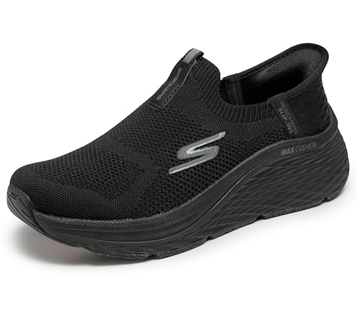 Skechers Damen Max Cushioning Elite 2.0 Eternal Sneaker, Black Textile/Black Trim, 37.5 EU von Skechers