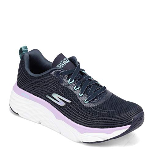 Skechers Damen Max Cushioning Elite Sneaker, Navy Lavendel, 42 EU von Skechers