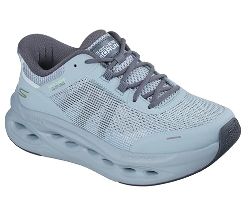 Skechers Damen Max Cushioning Glide-Step Aberdeen Sneaker, Sage Synthetic/Trim, 39.5 EU von Skechers
