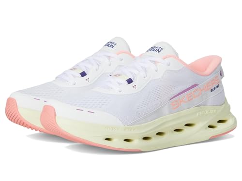 Skechers Damen Max Cushioning Glide-Step Caledonia Sneaker, Weiß/Pink, 37.5 EU Skechers Damen Max Cushioning Glide-Step Caledonia Sneaker, Weiß/Pink, 37.5 EU von Skechers