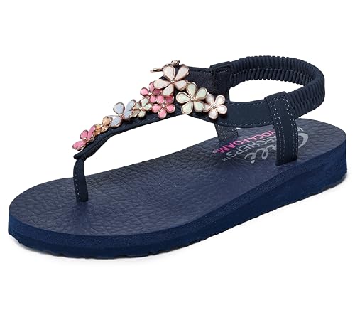 Skechers Damen Meditation Glass Daisy Slingback Sandalen, Navy Mitobuck Rhinestone Trim, 37 EU Skechers Damen Meditation Glass Daisy Slingback Sandalen, Navy Mitobuck Rhinestone Trim, 37 EU von Skechers
