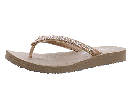 Skechers Damen Meditation-Lotus Bae Flipflop, Rose Gold, 39 EU von Skechers