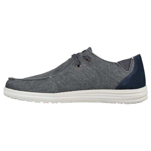 Skechers Damen Melson-Raymon Canvas Slip on Mokassin, blau, 45 EU von Skechers