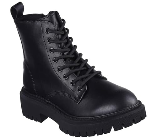 Skechers Women's Modern Rugged Boots Black eco Leather 38 EU von Skechers
