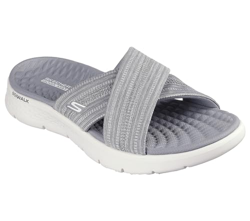 Skechers Damen GO Walk Flex Sandale Impressed, Grey Textile, 39 EU von Skechers