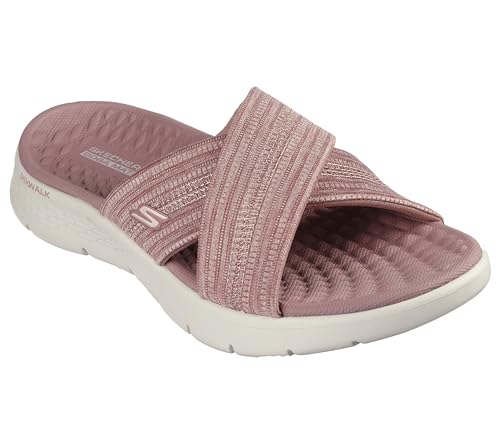 Skechers Damen GO Walk Flex Sandale Impressed, Mauve Textile, 36 EU von Skechers