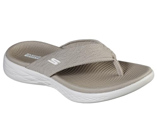 Skechers Damen ON-The-GO 600-SUNNY flip-Flops, Brown, 37 EU von Skechers