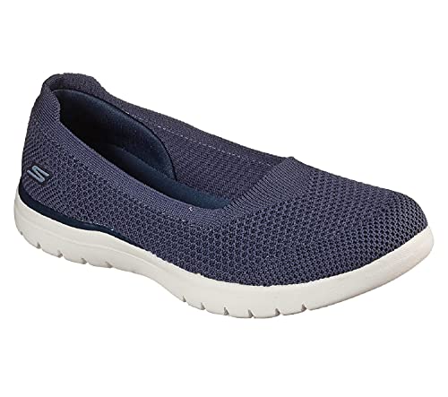 Skechers Damen On-the-go Flex Wonderous Pumps, Navy Textile Trim, 39.5 EU von Skechers