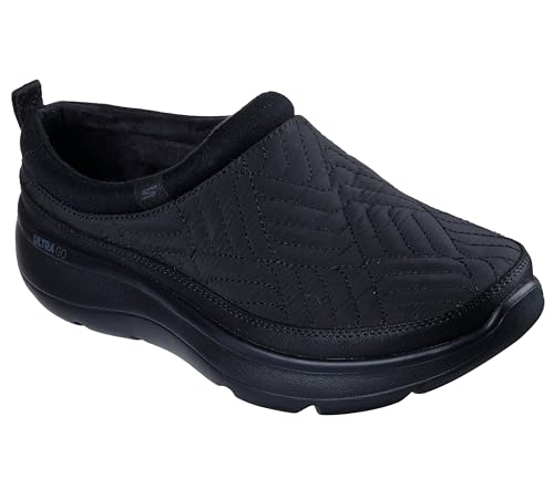 Skechers Damen On-The-Go Encore gesteppte Nylon-Pantoffeln, Schwarz/Schwarz, 36 EU von Skechers