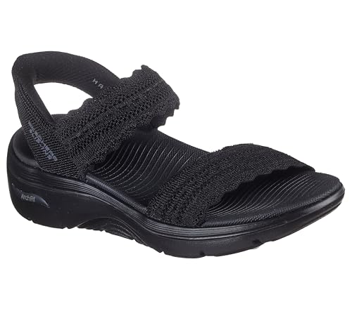 Skechers Damen On-The Go Walk Arch Fit 2.0 Hands Free Slip-ins Sandal-Sasha Fischersandale, Schwarz/Schwarz, 41 EU von Skechers