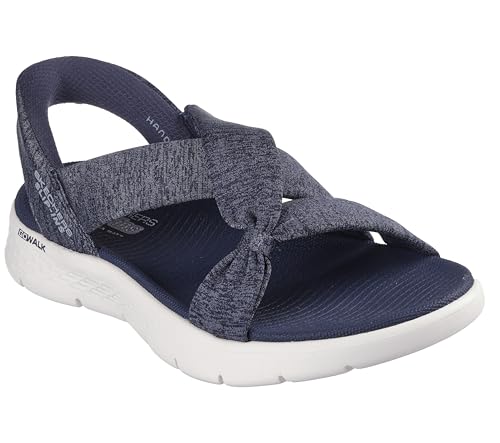 Skechers Damen On-The-go Walk Flex Peyton Hands Free Slip-ins Flache Sandale, Marineblau, 38 EU von Skechers