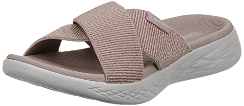 Skechers Damen On-The-go 600-16259 Schiebe-Sandalen, Rose Gold von Skechers