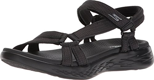 Skechers Damen On-The-go 600-Brilliancy Sportsandale, Schwarz,39 EU von Skechers