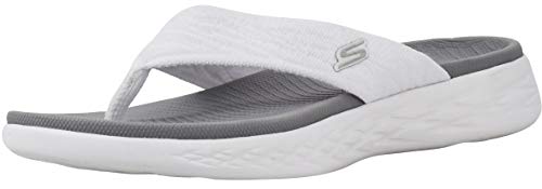 Skechers Damen On-The-go 600 Sunny Flip-Flop, Weiss/opulenter Garten, 37 EU Weit von Skechers