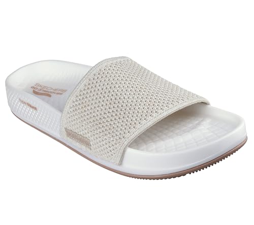 Skechers Damen On-The-go Arch Fit Hyper Slide W/Heather Knit Schiebe-Sandalen, Natürlich, 37 EU von Skechers