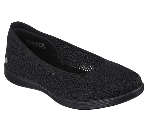 Skechers Damen On-The-go Dreamy – Strick Ballerinas, Schwarz, 36 EU Schmal von Skechers