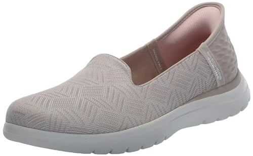 Skechers Damen On-The-Go Flex Clover Slipper, Taupe Textile, 42 EU von Skechers
