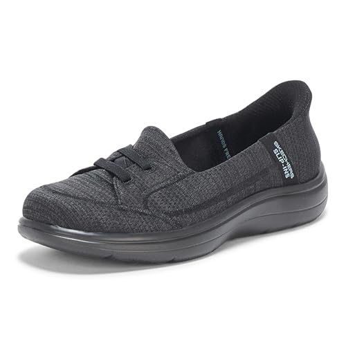 Skechers Damen-Slip-Ins: On-The-go Flex Radiant-Dreaming Loafer flach, schwarz/grau, 35.5 EU von Skechers