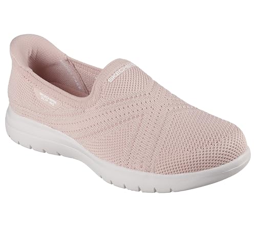 Skechers Damen On-The-Go Flex Excellency Flacher Slipper, Blush Textile, 38.5 EU von Skechers