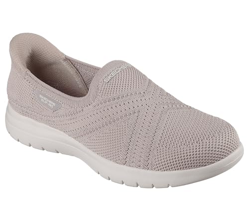 Skechers Damen On-The-go Flex Stretch Fit Hands Free Slip-ins Flacher Slipper, Taupe, 39.5 EU von Skechers