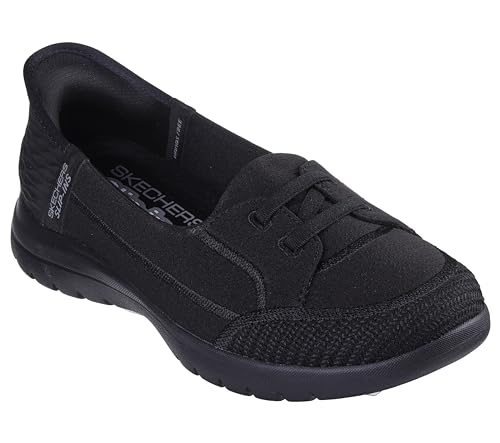 Skechers Damen On-The-go Flex – erstklassig Flacher Slipper, Schwarz, 41 EU von Skechers