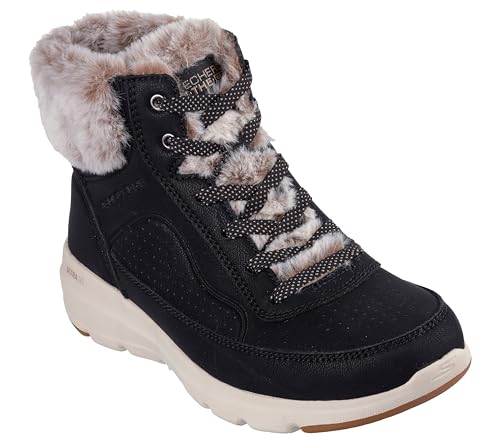 Skechers Damen Glacial Ultra Mountain Muse Stiefelette, Black Synthetic, 40 EU von Skechers