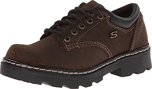 Skechers Damen Parties Mate Oxford Schuhe, Braun (Schokoladenbraunes Wildleder), 38.5 EU von Skechers