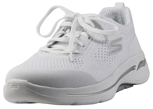 Skechers Damen Performance Go Walk Arch Fit-Motion Breeze Sneaker Sneakers, Weiß/Silber, 42 EU Skechers Damen Performance Go Walk Arch Fit-Motion Breeze Sneaker Sneakers, Weiß/Silber, 42 EU von Skechers