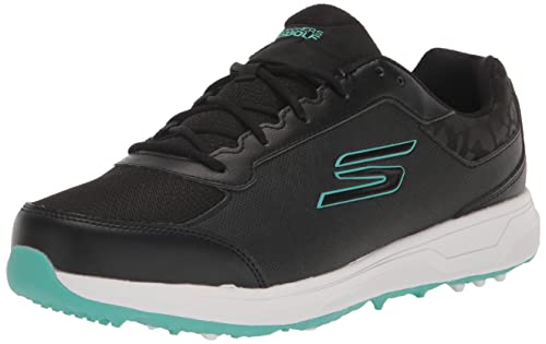 Skechers Damen Prime Relaxed Fit Spikeless Golf Shoe Sneaker, schwarz/türkis, 37 EU von Skechers