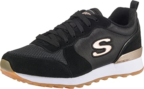 Skechers Damen RETROS-OG 85-GOLDN GURL Sneaker, Schwarz (BLK), 35 EU (2 UK) von Skechers