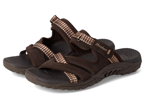 Skechers Damen Reggae-Color-Full Schiebe-Sandalen, Schokolade, 39.5 EU von Skechers