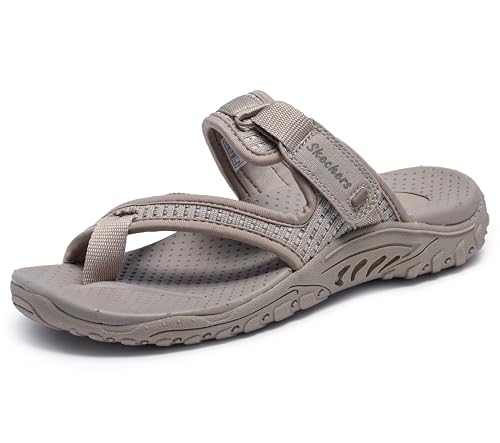 Skechers Damen Reggae-Cool Harbor Flip-Flop, Taupe, 37 EU von Skechers
