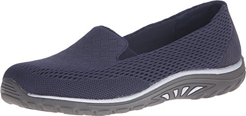 Skechers Damen Reggae Fest Weiden flach, Blau (Marineblaues Netz), 38 EU von Skechers