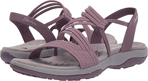 Skechers Damen Sandalen, Stoff, Synthetik, Plum Gore, 41 EU von Skechers