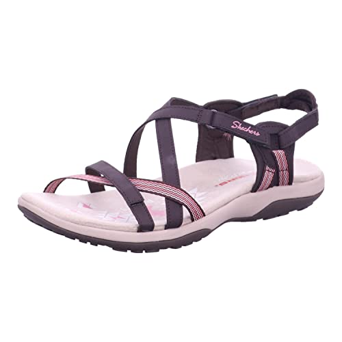 Skechers Damen Reggae Slim Sun Array Flache Sandale, braun, 42 EU von Skechers