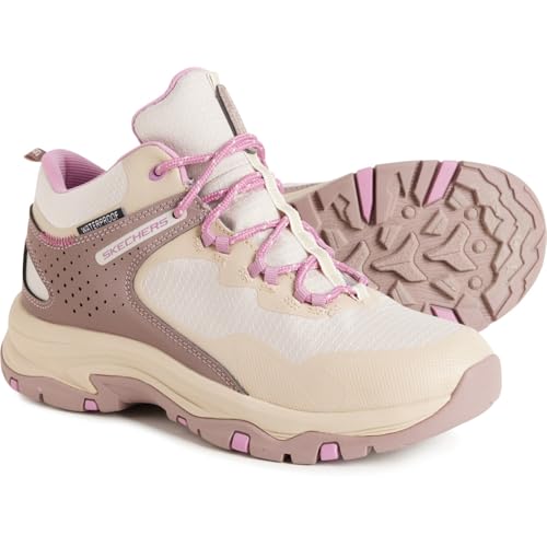 Skechers Women's Relaxed Fit Trego Tuscarora Hiking Boots, Mauve/Natural, 39.5 EU von Skechers