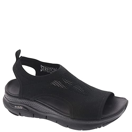 Skechers Damen Arch FIT City Catch Sandals, Black Knit, 38 EU von Skechers