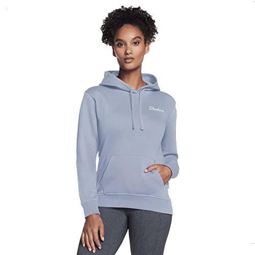 Skechers Damen Signature Pullover Hoodie Kapuzenpullover, Lavendel, S von Skechers