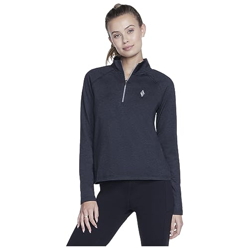 Skechers Damen Skech-Knits Ultra Go 1/4 Zip T-Shirt, Asphalt Bold Black, Large Skechers Damen Skech-Knits Ultra Go 1/4 Zip T-Shirt, Asphalt Bold Black, Large von Skechers