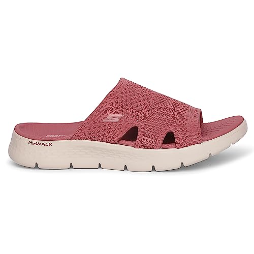 Skechers Damen Go Walk Flex Sandal Elation Slides, Mauve Textil, 39 EU von Skechers