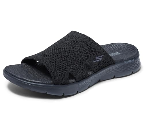 Skechers Damen Go Walk Flex Sandal Elation Slides, Schwarz, 41 EU von Skechers
