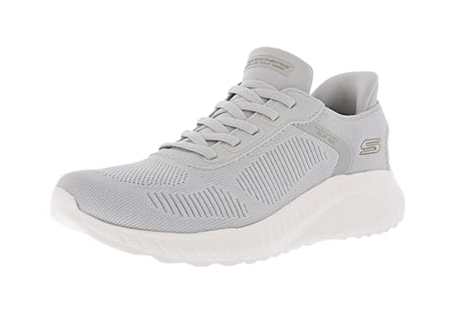 Skechers Damen Slip-Ins: Bobs Squad Chaos - Current Muse Walkingschuhe, Hellgrau, 35 EU von Skechers