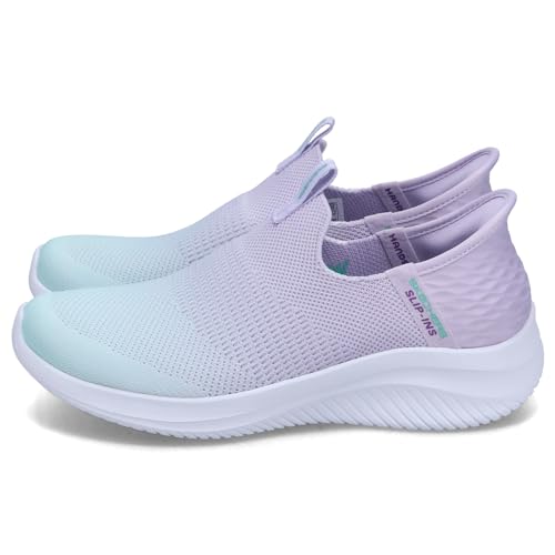 Skechers Herren Low-Top Sneaker BOBS Squad Chaos Prism Bold, Männer Sneakers,schnürschuhe,atmungsaktiv,Halbschuhe,Violett LVTQ,37.5 EU von Skechers