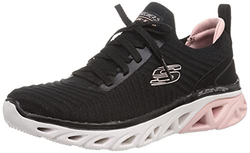 Skechers 149553/BKPK Glide-Step Sport-Level Up Damen Sneaker Sportschuhe Turnschuhe schwarz/weiß/rosa, Größe:41, Farbe:Schwarz von Skechers