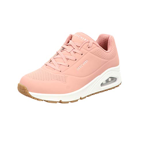 Skechers Damen UNO Stand ON AIR Sneakers, Blush Durabuck, 38.5 EU von Skechers